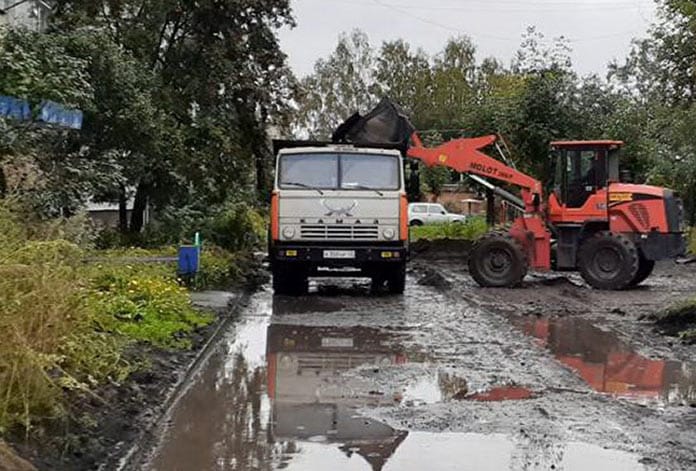 В поселке Грамотеино навели порядок