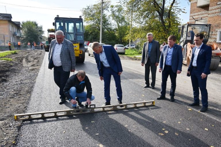 В Новом Городке завершается ремонт улицы Гастелло