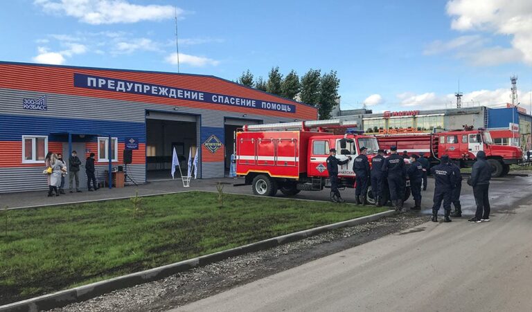Открытие нового пожарного депо в Бачатском. Фото